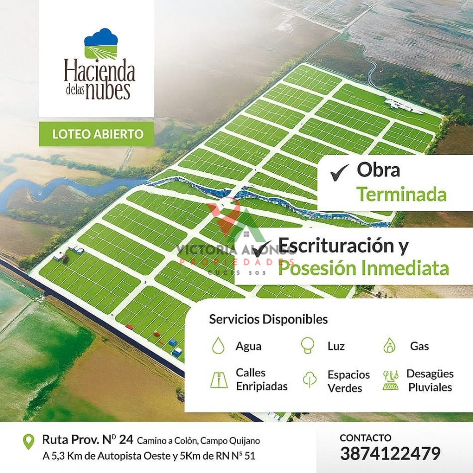 TERRENOS EN HACIENDAS DE LAS NUBES - SALTA - ARGENTINA 